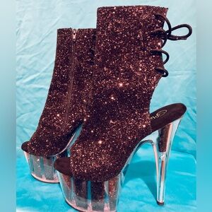 Pleaser Adore Ankle Boot w Platform Heel